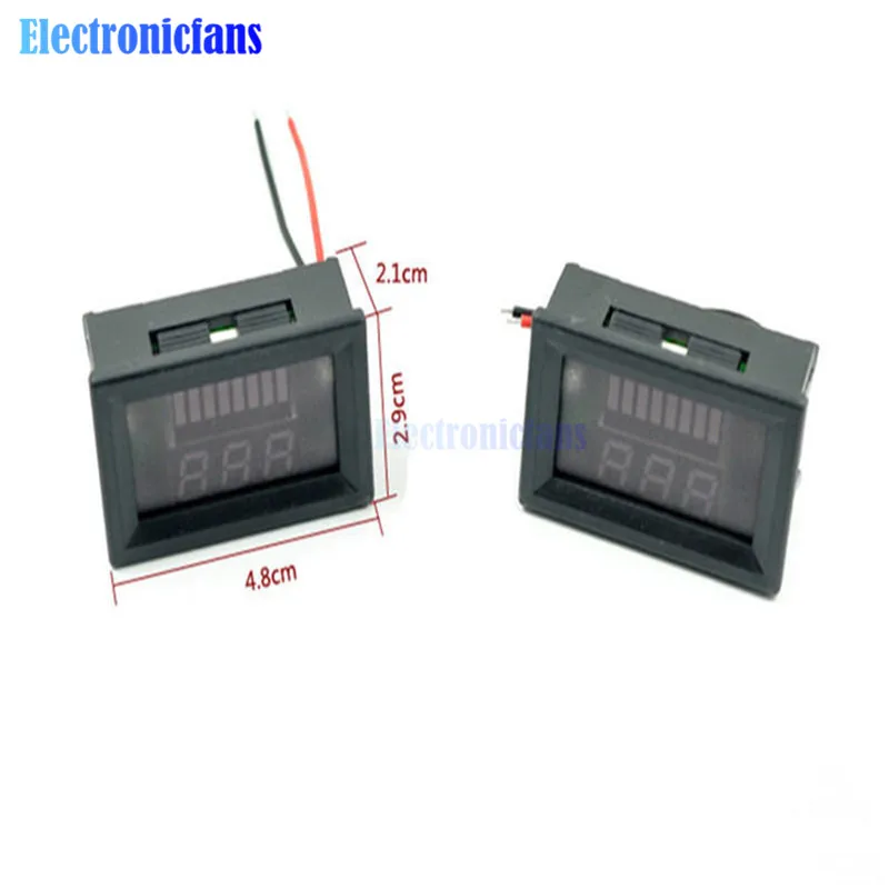 Индикатор заряда свинцово кислотных аккумуляторов 12 В светодиодный (синий)