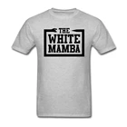 Мужская футболка с забавными цитатами и графикой, белая футболка с изображением мамбы для мужчин, Классическая футболка с воротником, оптовая продажа, 100% хлопок, короткий принт с круглым вырезом