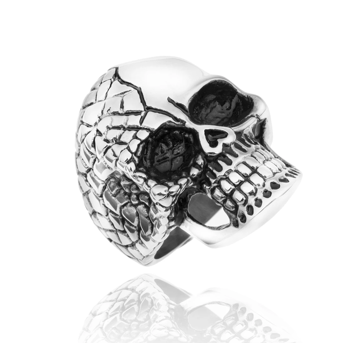 Черная пятница тату хип хоп Рок Серебряный панк череп большие регулируемые