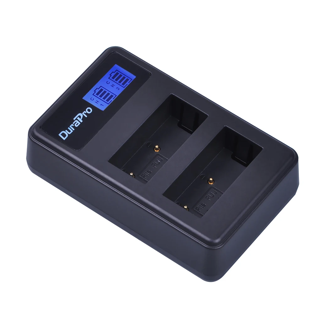 Двойное зарядное устройство DuraPro NP-W126 NP W126 NPW126 с ЖК-дисплеем USB для FijiFilm AX-1 AX-2 |