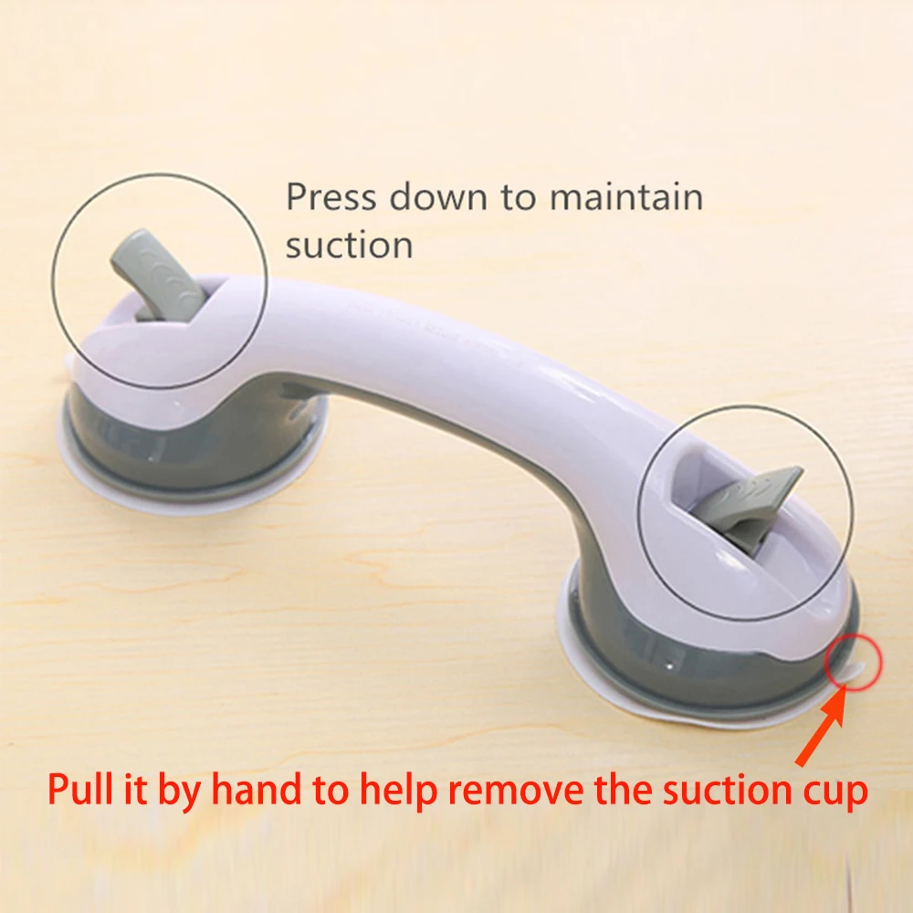 Super Grip Ванна Часы с чашкой на присоске для ванной ручка поручень безопасности душ