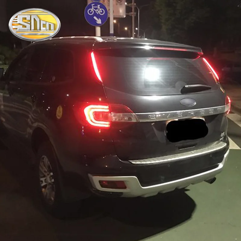 Для Ford Everest 2016 2017 2018 SNCN Led задний багажник лампы торможения фары для вождения