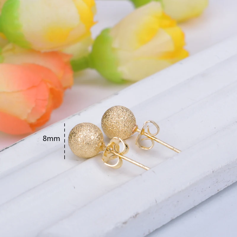 6 пар серьги гвоздики 8 мм|earring trendy|ball stud earringsearrings 8mm |