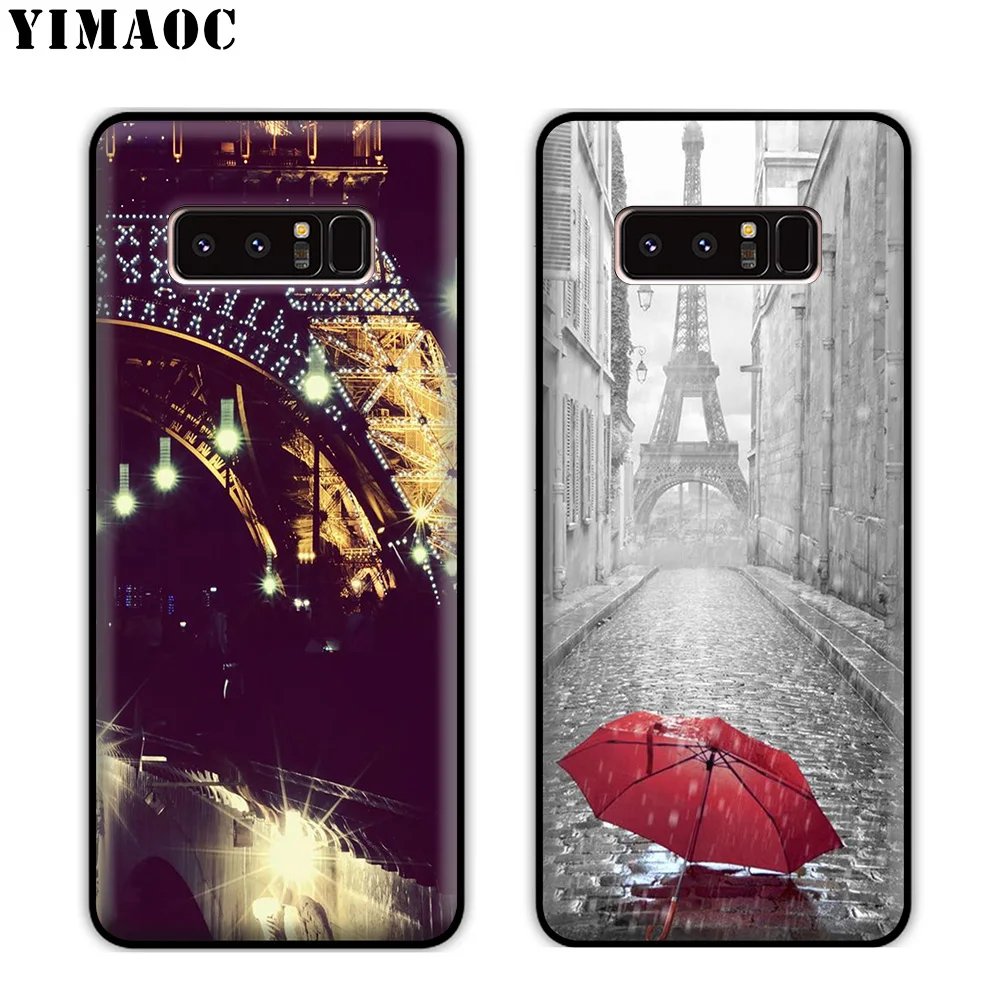 YIMAOC Eiffel Tower Paris Soft Silicone Case for Samsung Galaxy S10 S10e S9 S8 Plus S7 S6 Edge J6 Cover |