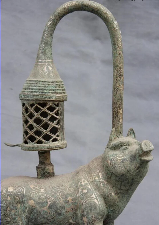 Песня voge gem S0114 народная сбор старинная бронза серебро с позолотой символ удачи