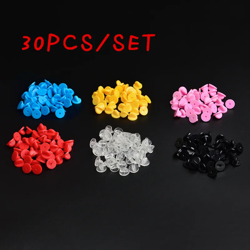 

30PCS/SET Brooch buckle wholesale Multicolor butterfly buckle Common brooch buttons accessories