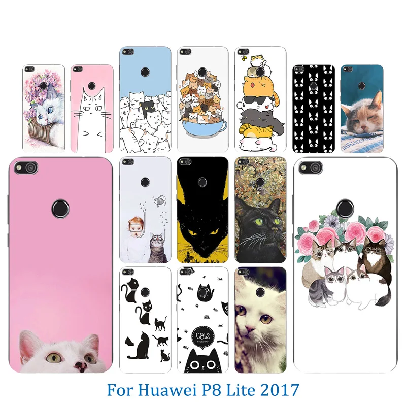 Мягкий силиконовый чехол из ТПУ для телефона Huawei P8 Lite 2017/Honor 8 Lite/Nova Lite/GR3 2017