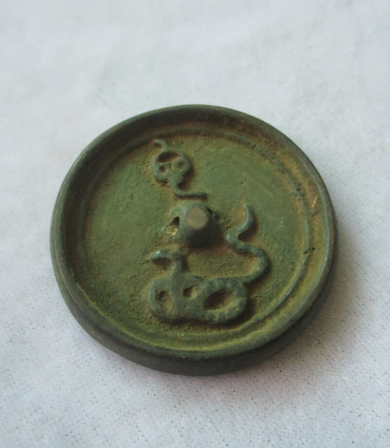 

Коллекционная китайская старинная бронзовая резная монета «Змея», фигурки зодиака, бесплатная доставка