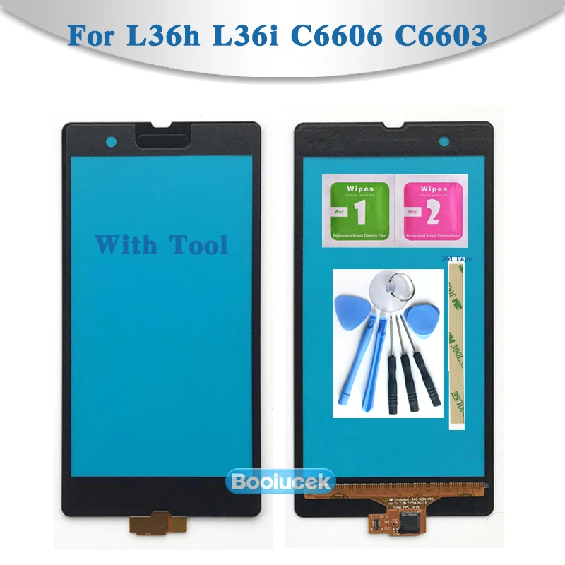 

Replacement High Quality 5.0" For Sony Xperia Z L36h L36i C6606 C6603 C6602 Touch Screen Digitizer Sensor Outer Glass Lens Panel