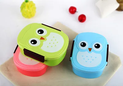 Детская миска для микроволновой печи с изображением совы бэнто-коробка обеда