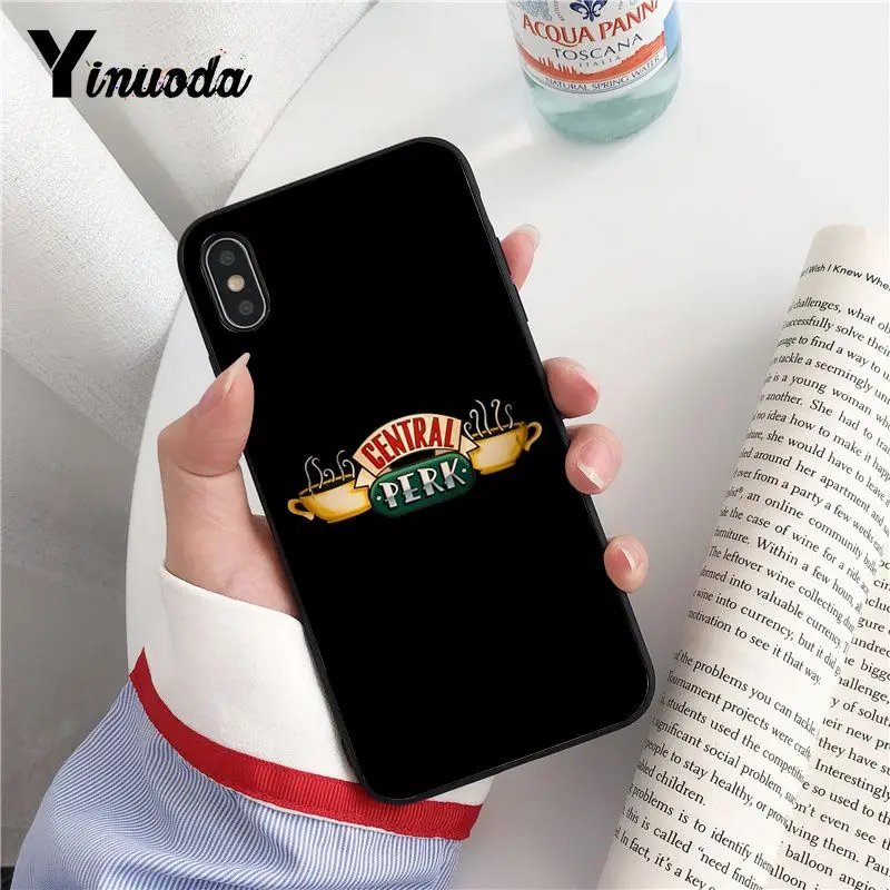 Yinuoda TV Show Friend TPU Мягкий силиконовый черный чехол для телефона iPhone 8 7 6 6S Plus X XS MAX 5 5S SE