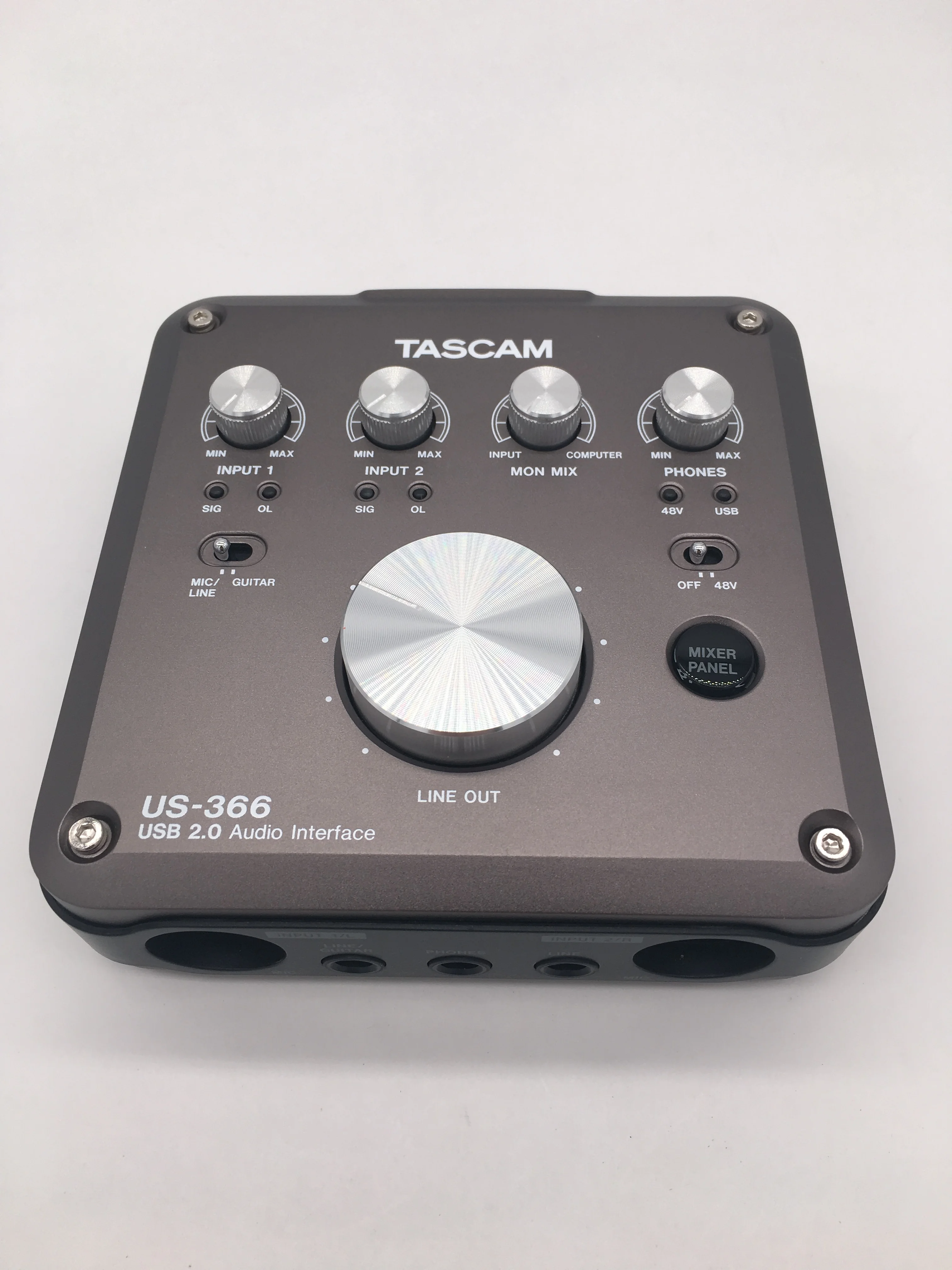 Tascam US 366 USB аудио интерфейс компьютерная звуковая карта с бортовым микшер DSP и до 192