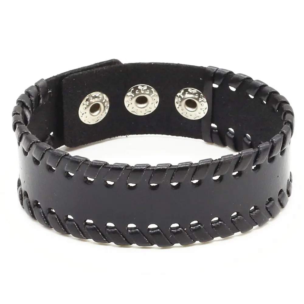 Винтажный широкий плетеный браслет ручной работы в стиле панк для мужчин и