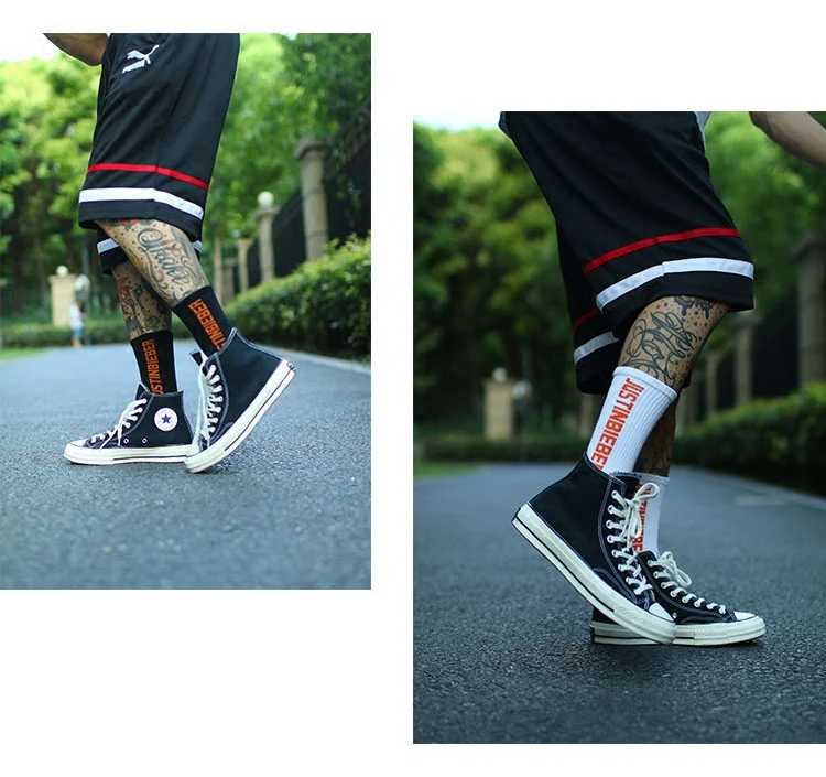 IMINCN 1Pair justin bieber sport casual hiphop Harajuku Cute Patter Ankle Socks Hipster Skateboard man Funny | Мужская одежда
