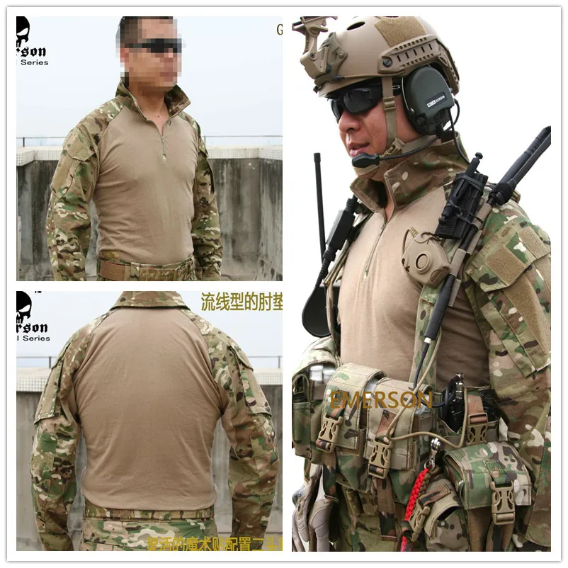 Emerson тактическая G3 боевая рубашка BDU Военная армейская мультикам EM8567|multicam shirt|multicam