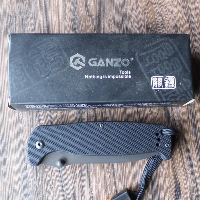 Ganzo G7413 F7413 G7413P F7413P 58-60HRC 440C G10 ручка свистком складной Ножи на открытом воздухе Выживание туристический карманный нож Тактический