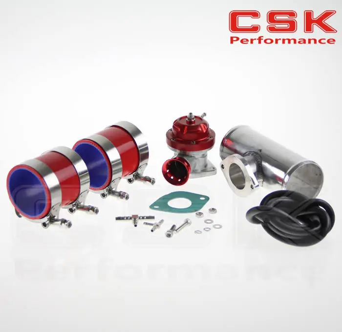Красная Фланцевая труба 30psi TS BOV turbo + 3 дюйма 76*150 мм 2 красных силиконовых шланга 4