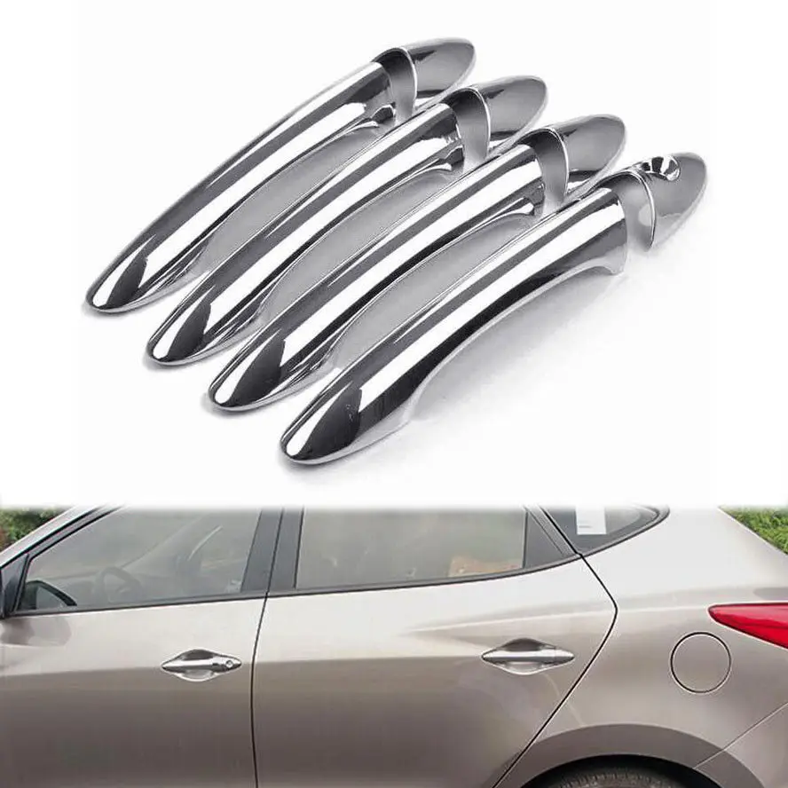 QEEPEI 8PCS New Car Door Handle Cover Outsides For Hyundai IX35 Tucson 2009-2014 High Quantity Auto Accessories QDC050 | Автомобили и
