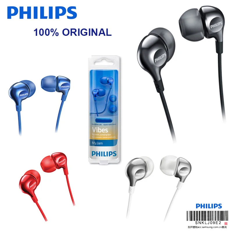 Профессиональная Проводная гарнитура Philips SHE3705 с микрофоном разъем 3 5 мм