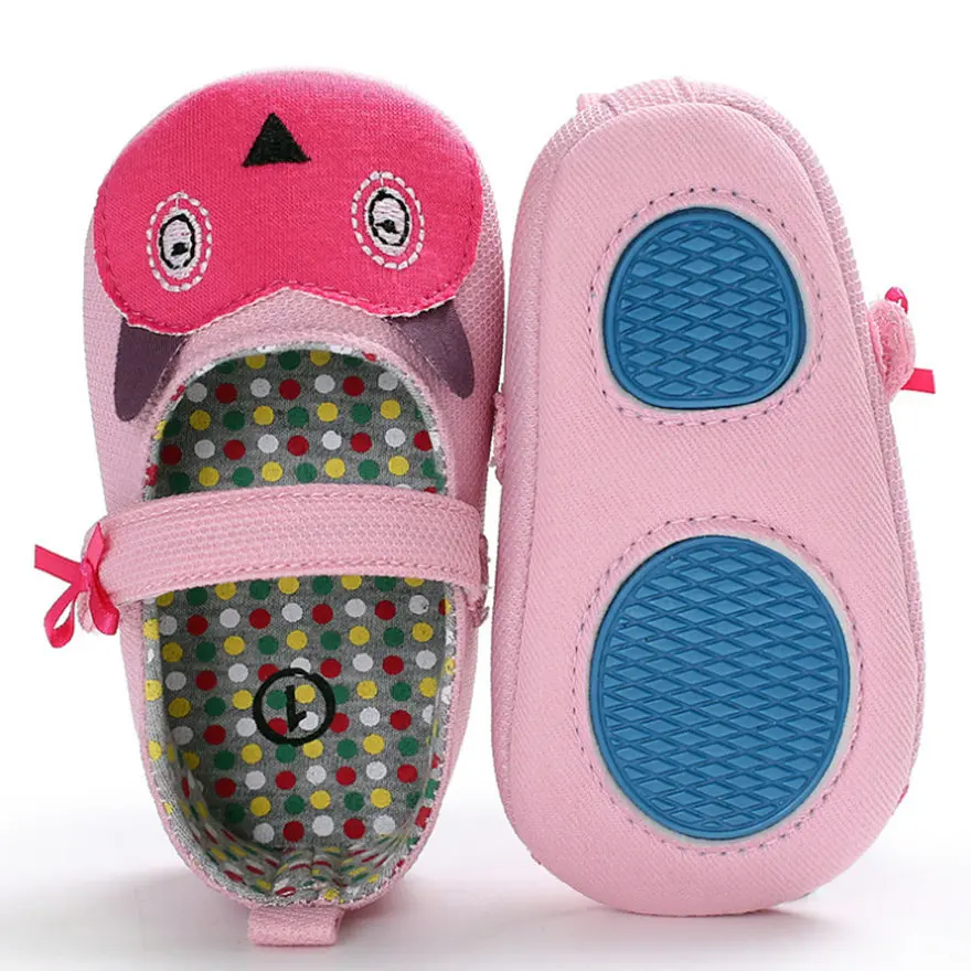 Новинка детская обувь с рисунком совы для девочек новорожденных парусиновая на