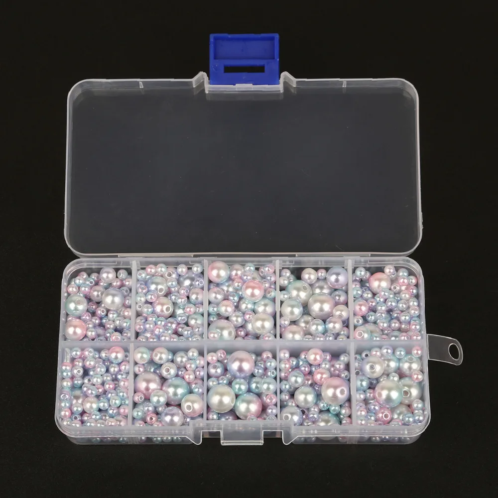 Круглые бусины из АБС пластика 4/6/8/10 мм 700 шт. в одной коробке|loose beads|beads balljewelry making |