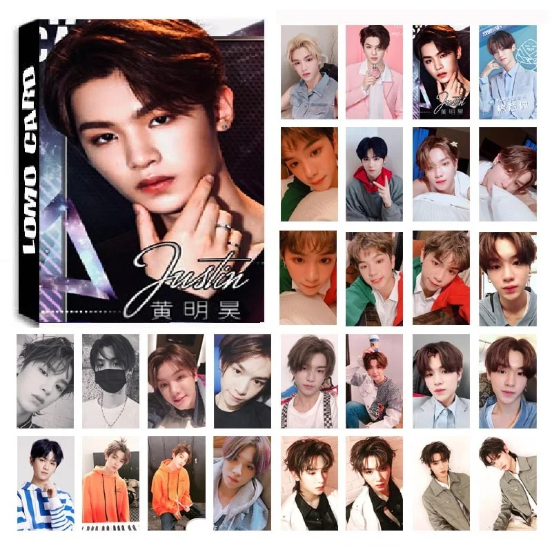 Новый 30 шт./компл. KPOP 9 процентный Джастин одиночный альбом HD Фотокарта из ПВХ
