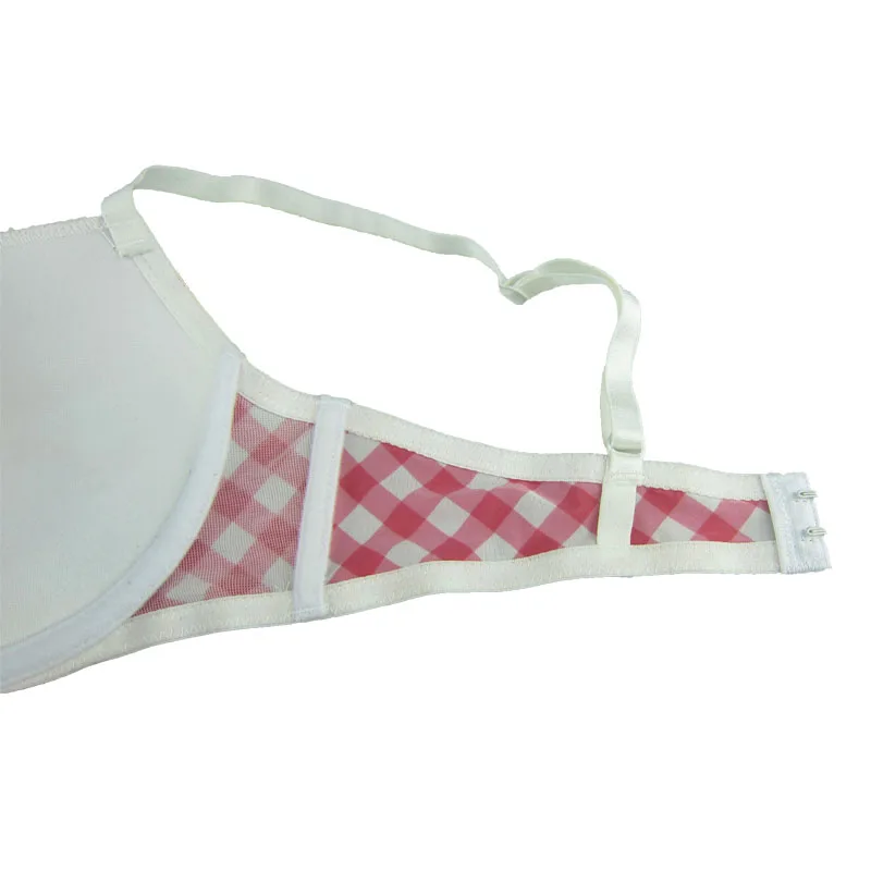 Женские бюстгальтеры пуш ап фиолетового/красного цветов с принтом