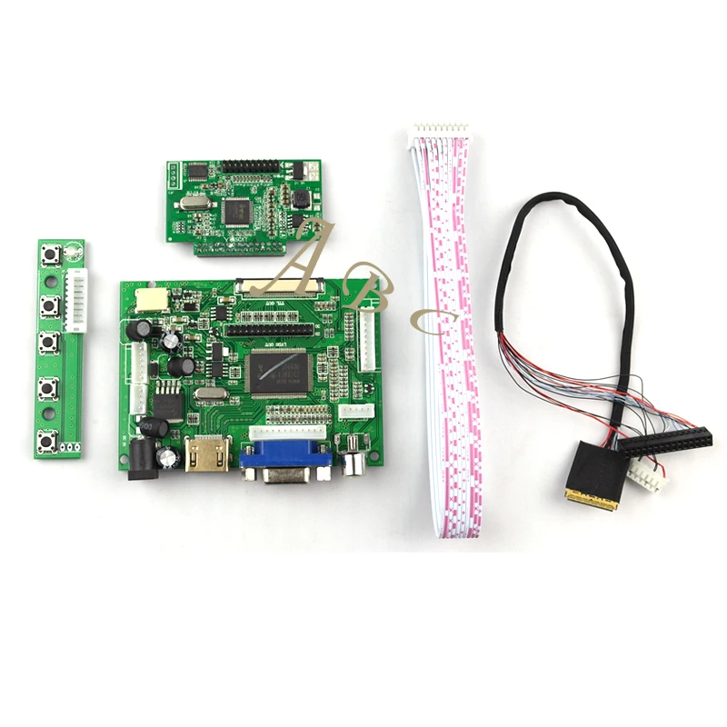 HDMI VGA 2AV LVDS Controller Board Module DIY Kit for AUO B156XTN04.1 15.6&quot 1366X768 30Pin EDP 1 Lane LED TFT LCD Display Panel |