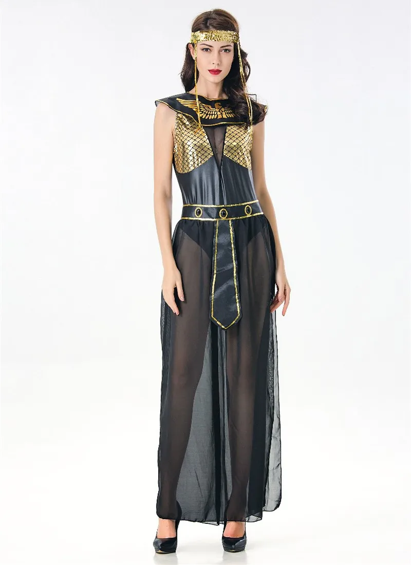 

New Women's Egyptian Queen Costumes Adult's Sexy Egypt Cleopatra Outfit Halloween Carnival Cosplay Party Fancy Dress