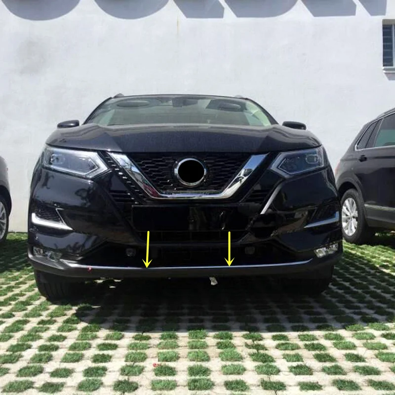 Накладка на передний бампер из нержавеющей стали для Nissan Qashqai J11 2018 2019
