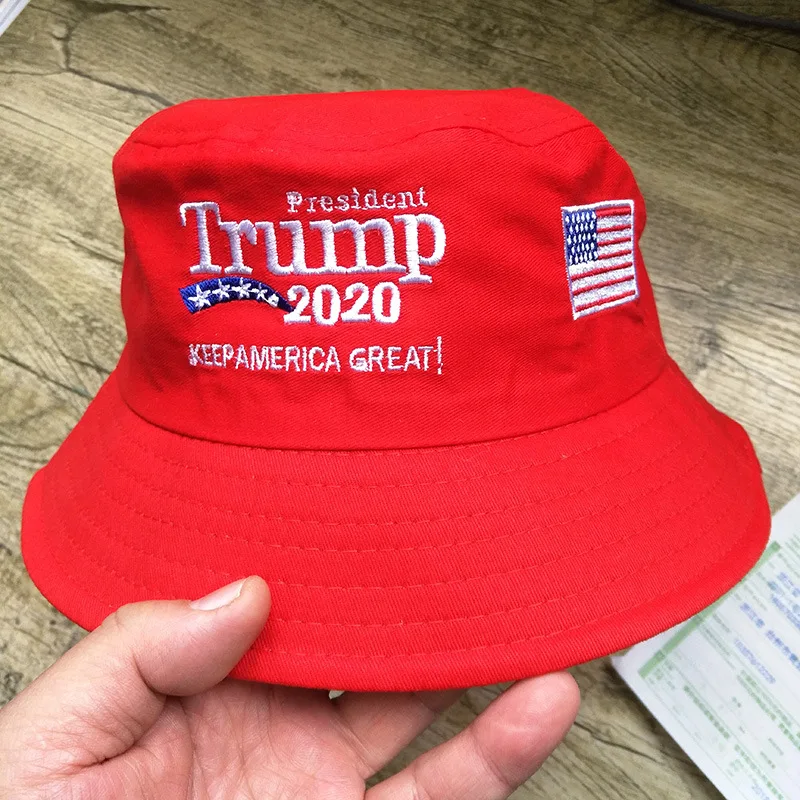 Trump 2020 Bucket Hat Summer Hats For Men Fisherman Women Hip Hop Cap American President Election Embroidery party hats | Дом и сад