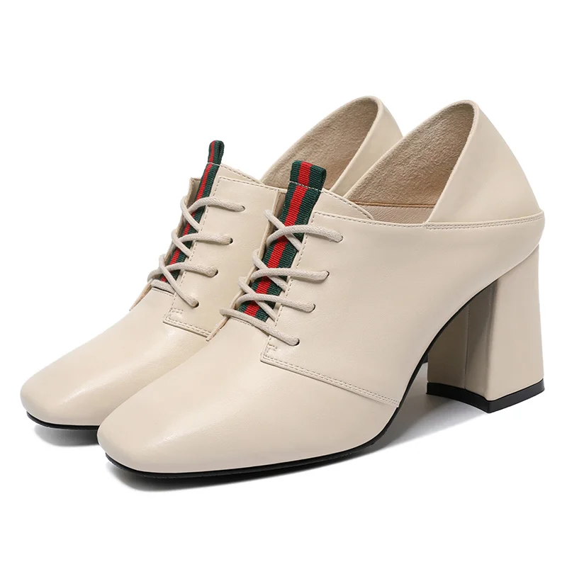 Оптовая продажа Новое поступление 2018 женская обувь на толстом высоком каблуке