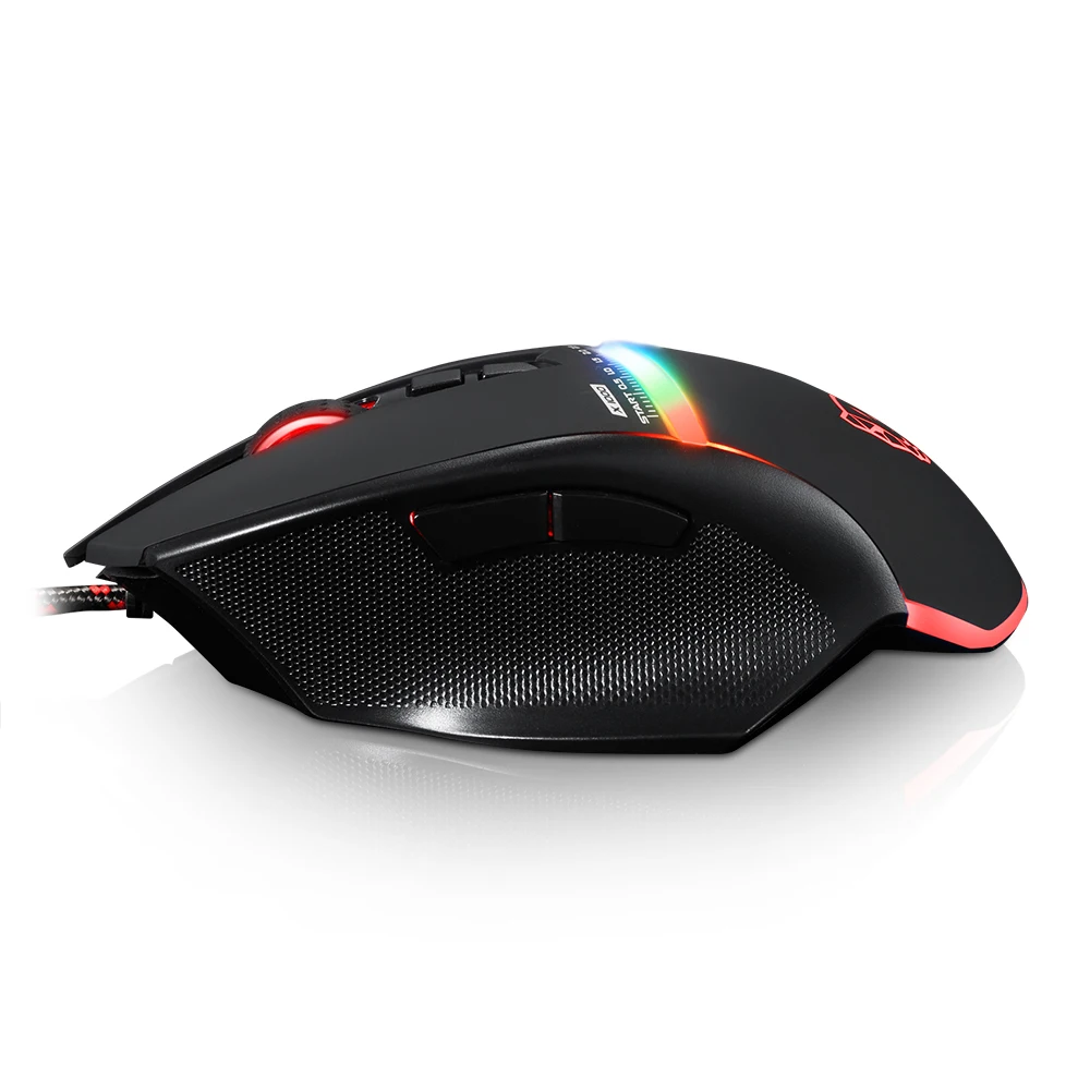 Motospeed V10 оптический эргономический игровой мышь игровая Проводная с подсветкой RGB