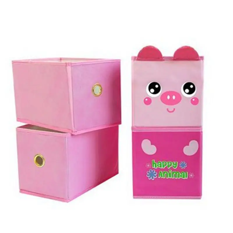 Cute Animal Double Drawer Storage Box Lockers Cabinet Finishing | Дом и сад
