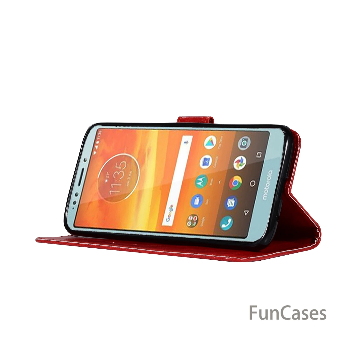 Винтаж кожаный TPU чехол для телефона Motorola Moto E5 Plus Fundas крышка подставка держатель