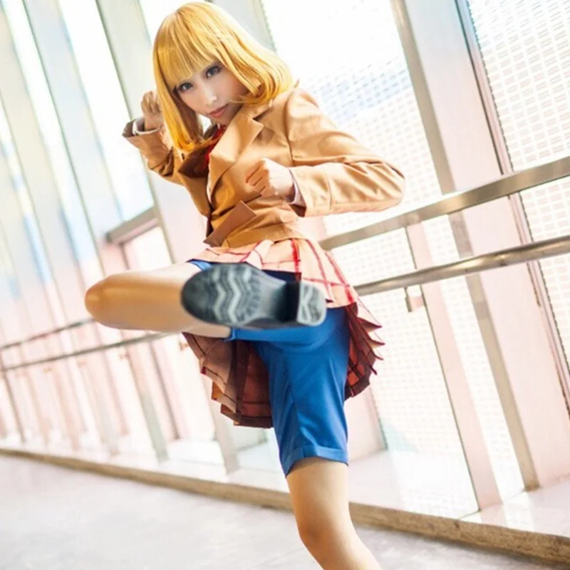 Костюм kurihara Mari & midorikawa hana косплей костюм в японском стиле аниме kangoku gakuen (тюрьма