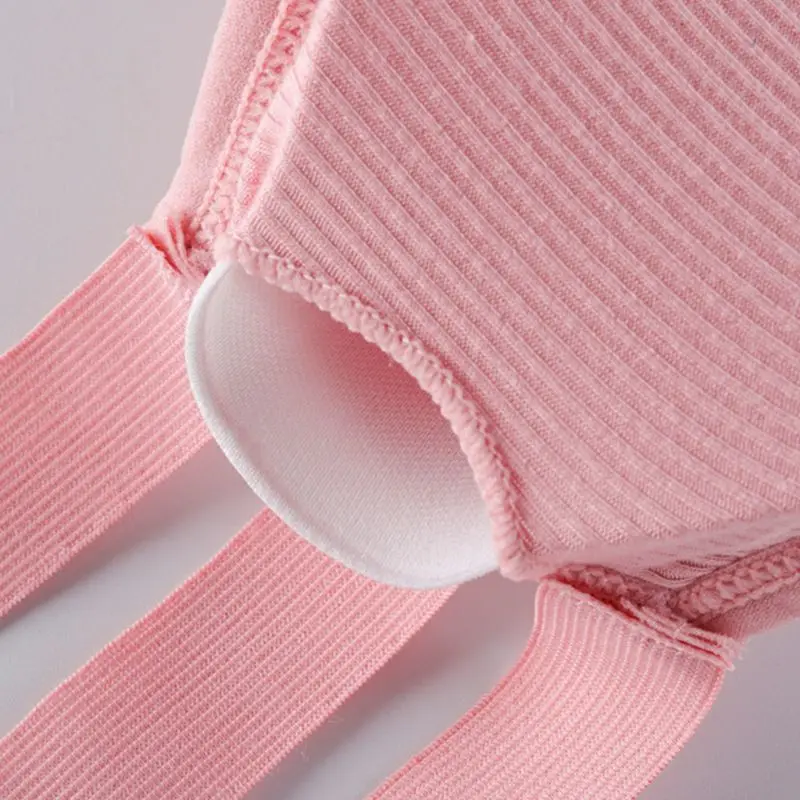 

Womens Sexy Strapless Ruched Push Up Bra Padded Hollow Out Backless Wireless Underwear Bandeau Thread Ribbed Adjustable Bralette