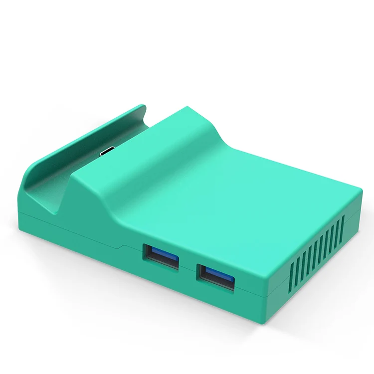 Green Подставка держатель для nintendo Switch NS NX док-станция мини Сменный Чехол для док-станции с винтами для переключателей NS игровых консолей - Цвет: Green