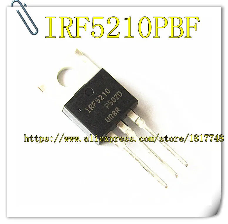 

10pcs IRF5210 TO-220 IRF5210PBF TO220 MOSFET P-CH 100V 40A free shipping