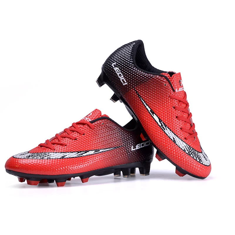 LEOCI футбольные ботинки футболки для мальчиков Chuteiras Botas De Futbol voetbalschoenen chaussure foot