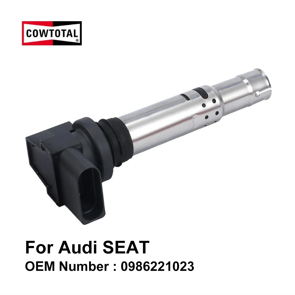 Cowtote катушка зажигания 0986221023 для Audi A1 A2 A3 SEAT Alhambra Altea XL Cordoba Ibiza VW Passat 036905715F (упаковка