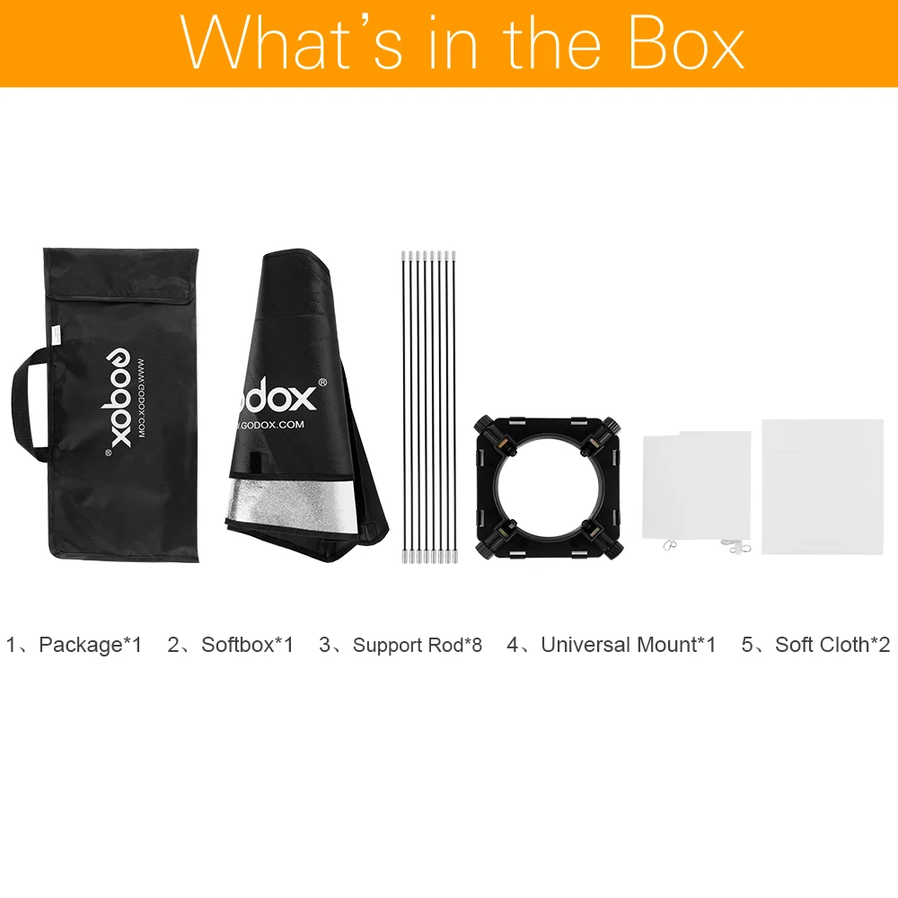 Godox Pro 31 5 &quot80 см восьмиугольный софтбокс Универсальное крепление студийное