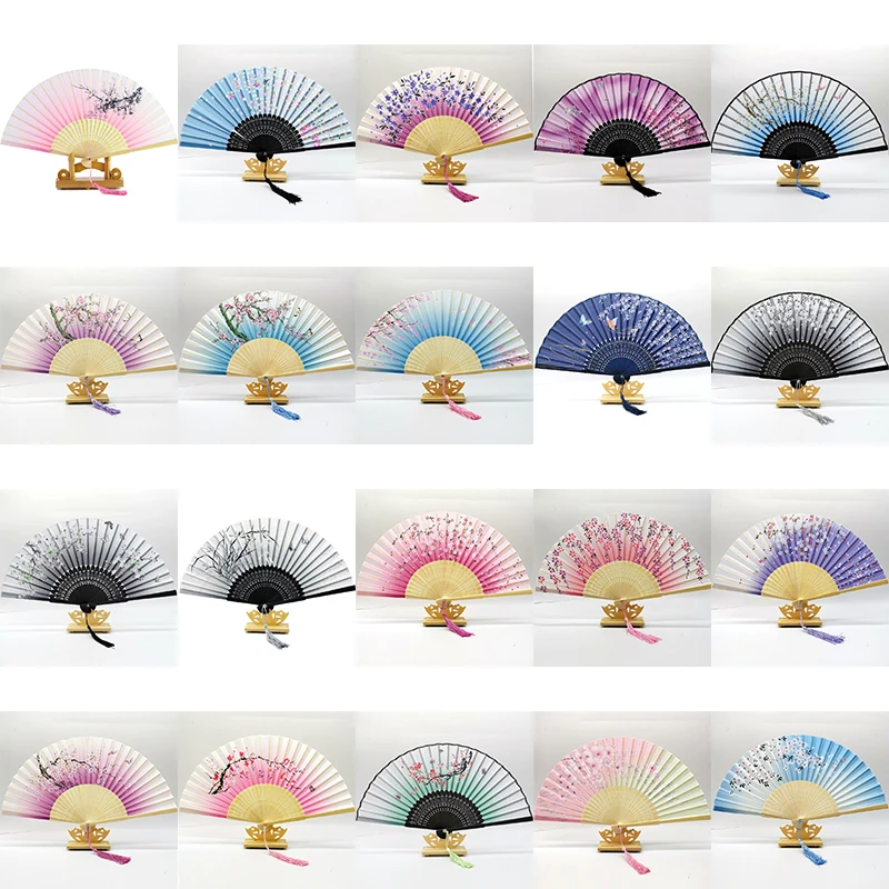 DINIWELL бамбуковый складной Ручной Веер очаровательная элегантная женская модель