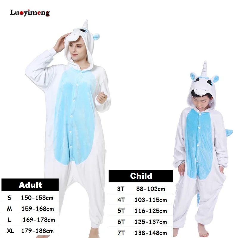 Новинка пижама Кигуруми для взрослых с рисунком животных единорога Тоторо панды
