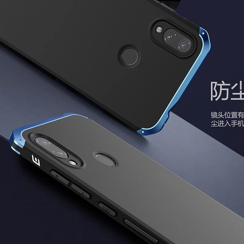 Чехол для Xiaomi Redmi Note 7 Алюминиевый металлический каркас твердый пластиковый чехол на заднюю панель для Xiaomi Redmi Note 7 Fundas Coque Shell