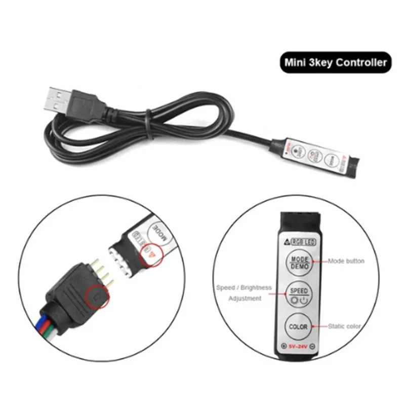 5 в 12 В 24 В Светодиодная лента светильник RGB USB IR RF пульт дистанционного управления 3 ключ 17 ключ 24 ключ пульт дистанционного управления беспроводной диммер для 3528 5050 светодиодный светильник