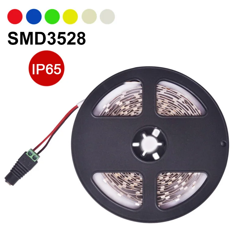 3528 SMD Светодиодная лента Водонепроницаемая IP65 гибкая светодиодная 60