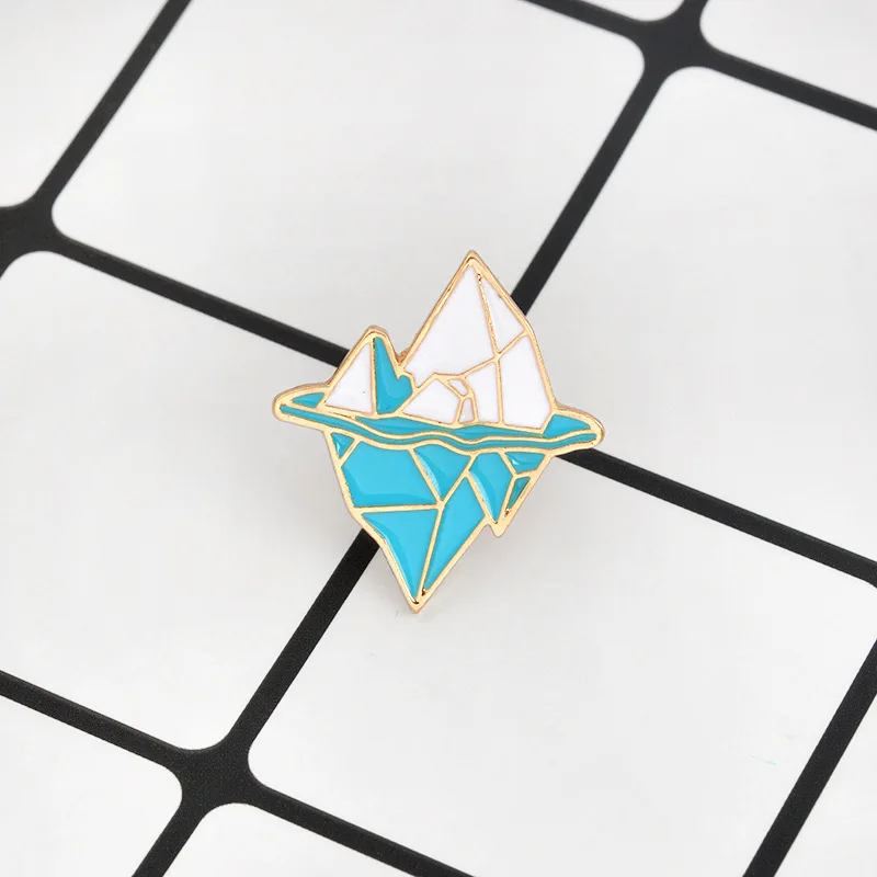Антарктики Iceberg брошь пальто джинсы сумки мультфильм сплава броши металлические