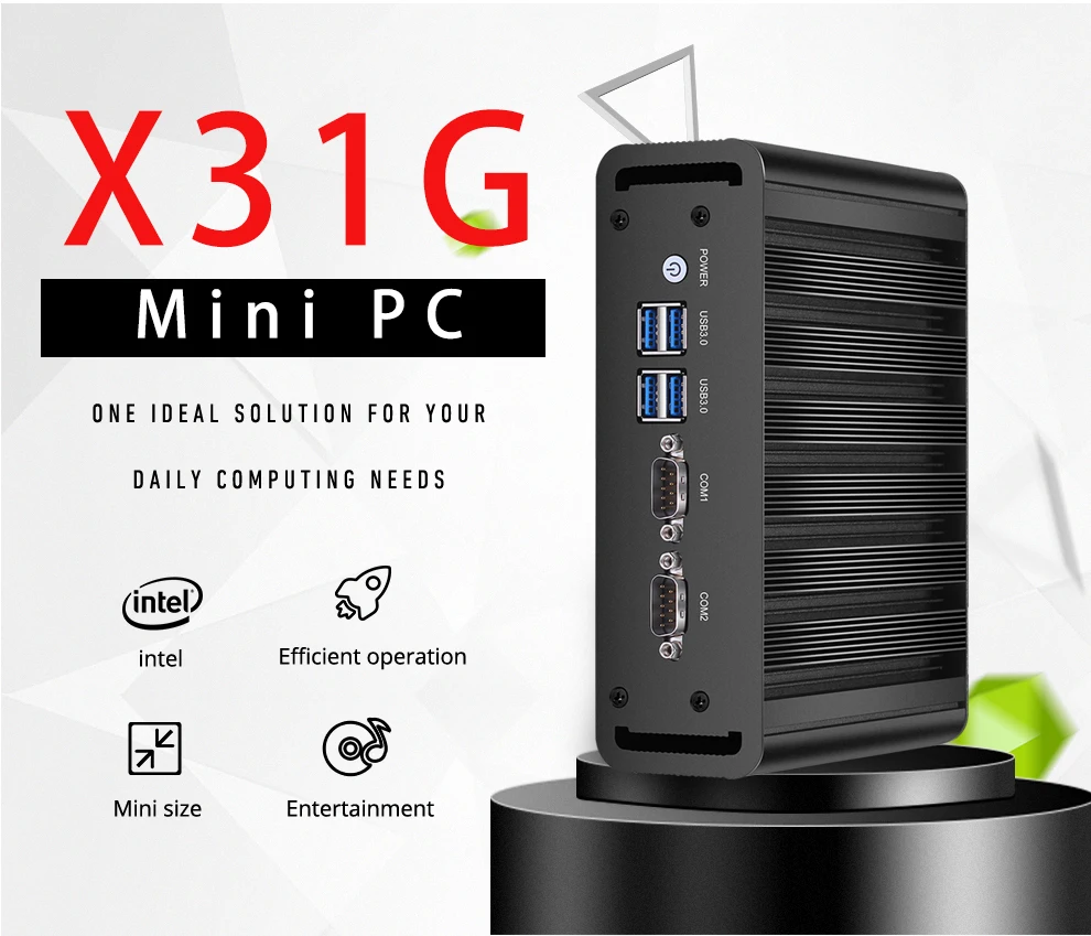 XCY мини-ПК Dual LAN Core i7 5500U i5 5200U i3 5005U HD graphics 5500 Windows 10 Wifi Hdmi 2* COM HTPC TV корпус мини-компьютер