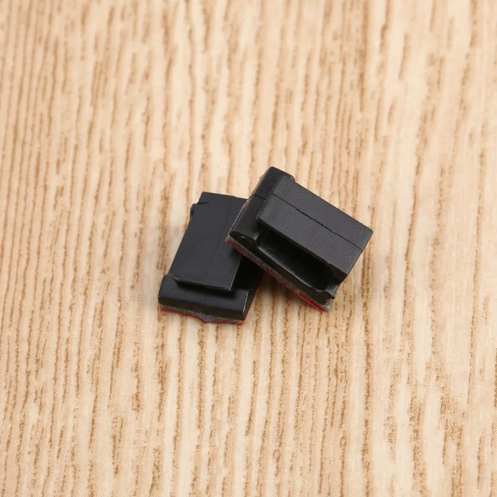 100 _ самоклеящиеся кабельные зажимы держатель проводов для автомобиля шнура